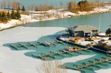 Urban Marina Royalty Free Stock Photo Urban Marina Royalty Free Stock Photo