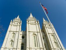 A Building At Temple Square Salt Lake City Utah Stock Photography A Building At Temple Square Salt Lake City Utah Stock Photography