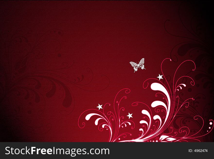 Really nice floral al red background. Really nice floral al red background.