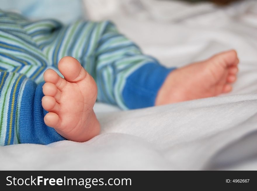 Little toes of a newborn baby boy. Little toes of a newborn baby boy