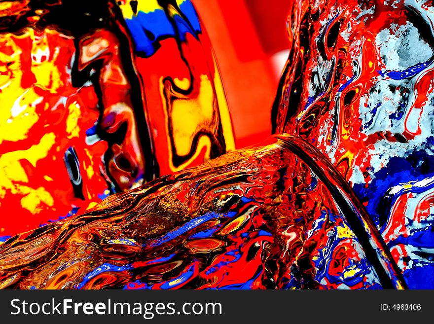 Abstract background design made from numerous colors.