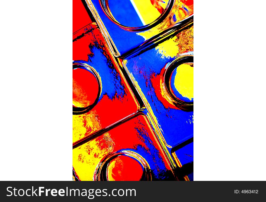 Abstract background design made from numerous colors.