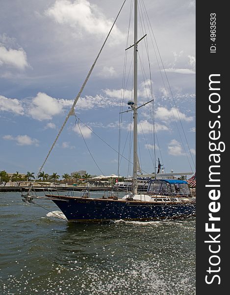 Sailboat On The River