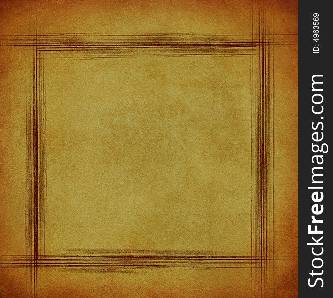 Grungy canvas with frame and space for text or picture. Grungy canvas with frame and space for text or picture