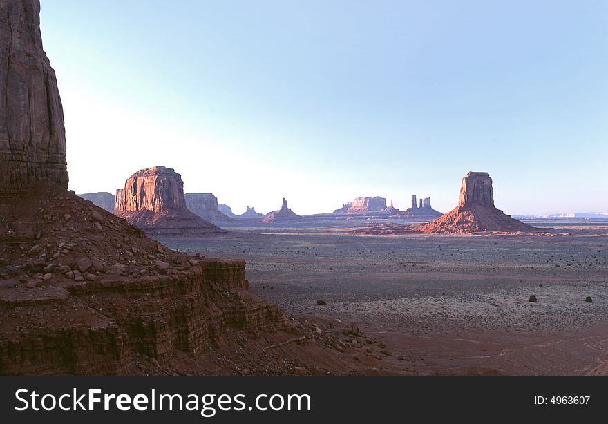 Monument Valley in the Four Corners area. Monument Valley in the Four Corners area