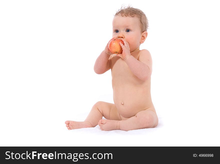Baby With Apple