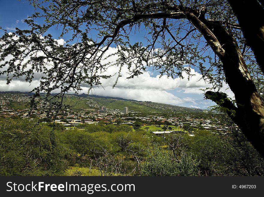 Before I climbed up the Diamond Head. Before I climbed up the Diamond Head.