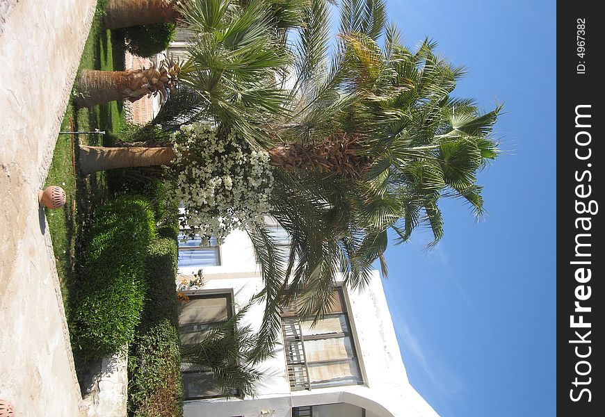 Part of the building of the hotel Old Vic in Hurgada, Egypt, Red sea. Part of the building of the hotel Old Vic in Hurgada, Egypt, Red sea.