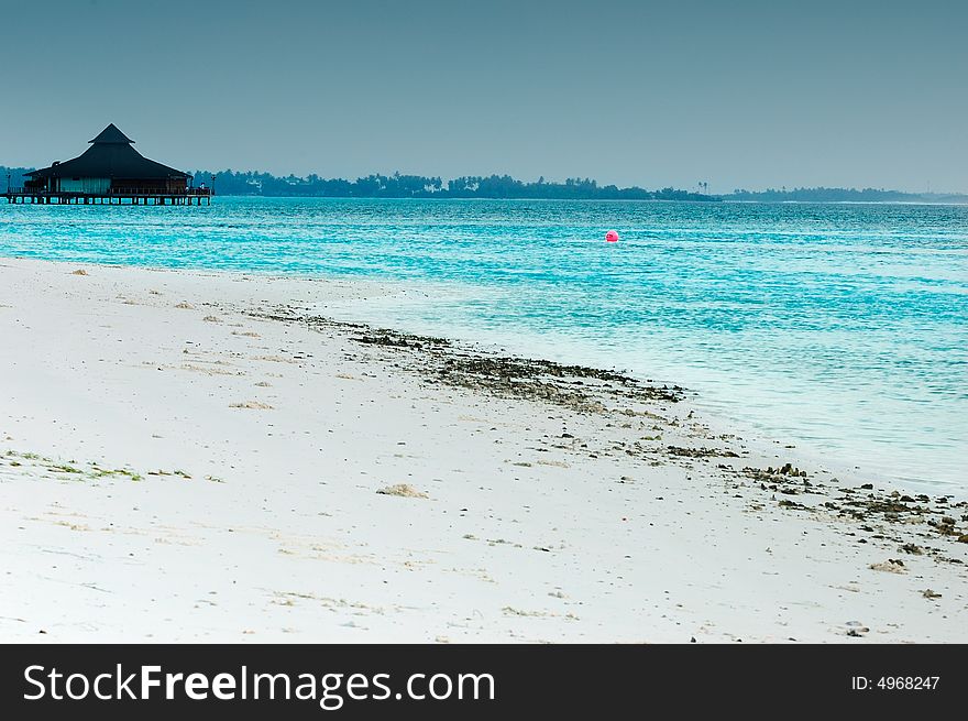 White beach in the Maldives
