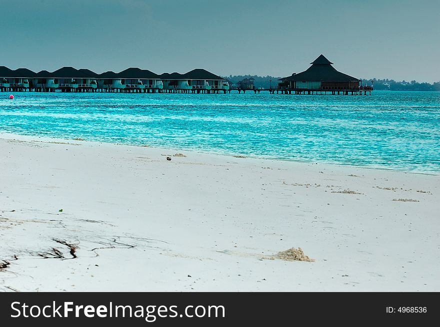 White beach in the Maldives