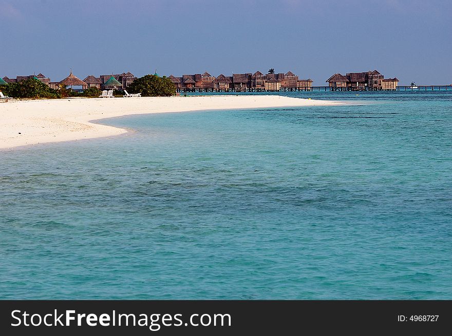 White beach in the Maldives