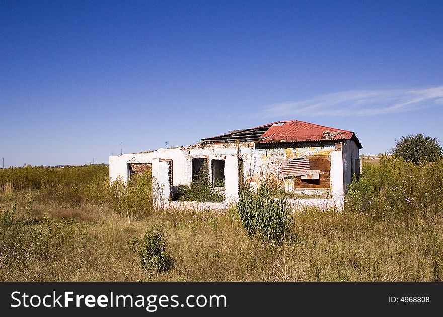 Abandoned and derelict farm house taken near carletonville south africa