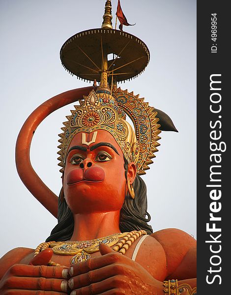 Hanuman statue in New Delhi