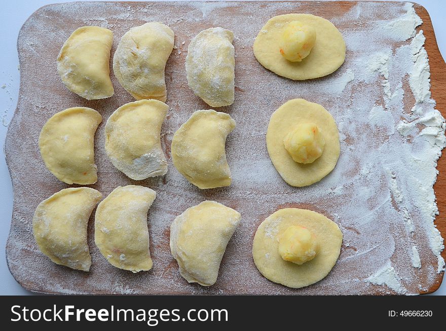 Dumplings. National Tradition Ukrainian dish