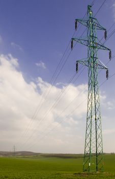 Electricity Pylons Stock Photo