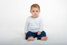 Little Girl Pouting Stock Images