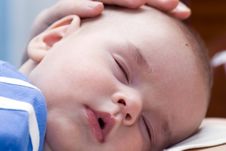 Newborn Sleeping Royalty Free Stock Images