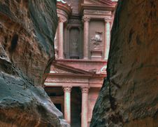 Petra Treasury In Jordan Stock Photography Petra Treasury In Jordan Stock Photography