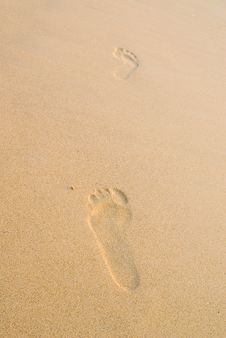 Two Footprints Stock Image Two Footprints Stock Image