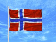 Norway Flag 1 Royalty Free Stock Photography