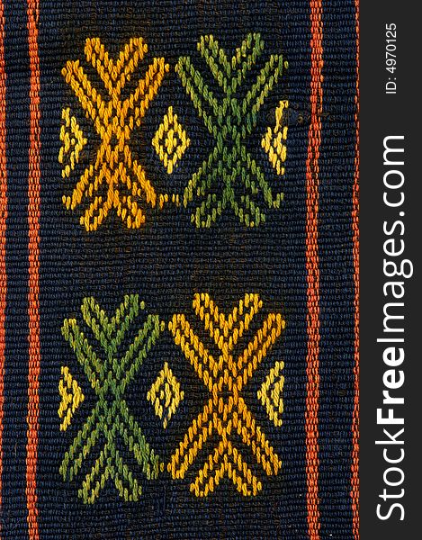 A colorful Traditional embroidery pattern