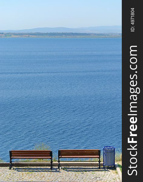 Benches Placed Towards Horizon