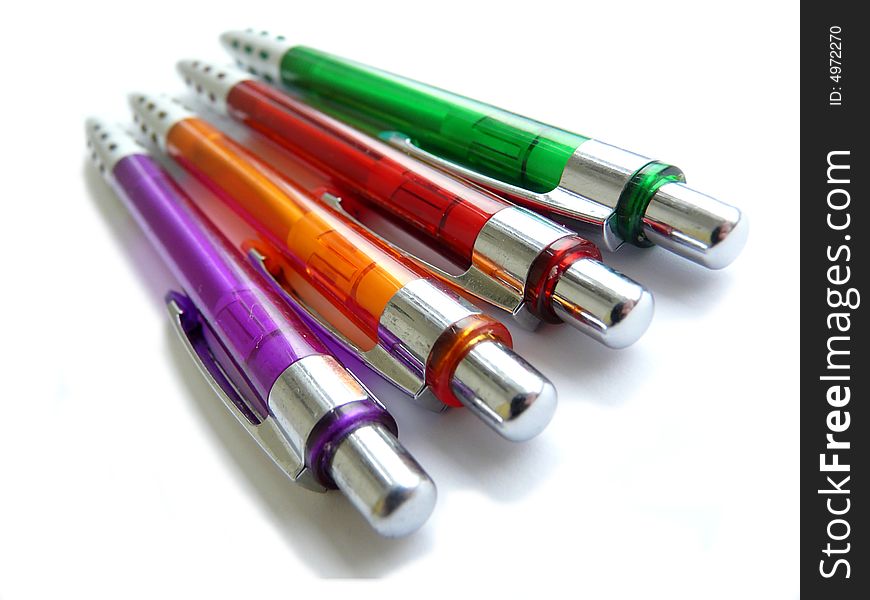 Four Colored Pens