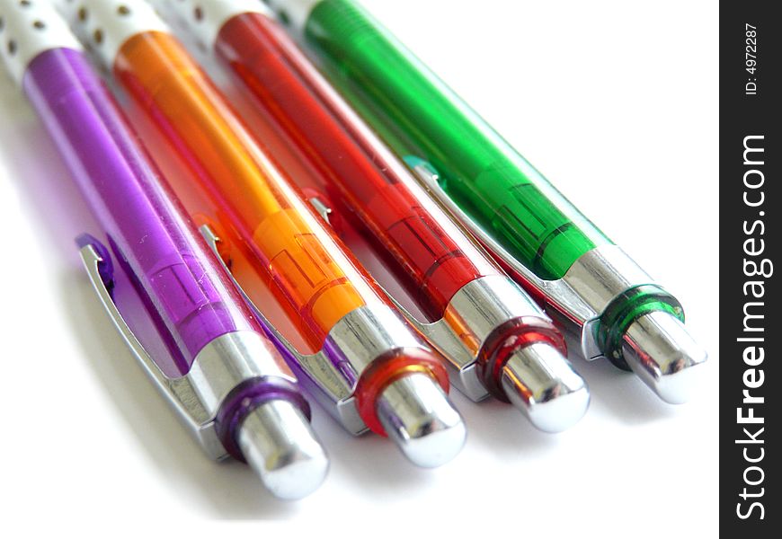 Four Colored Pens