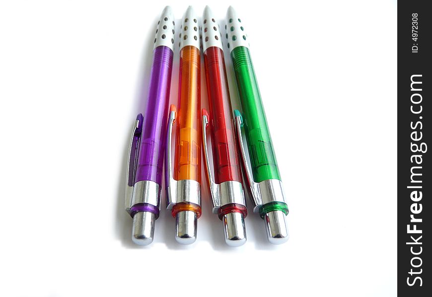 Four Colored Pens