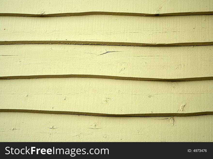 Abstract detail of green wooden siding on a building. Abstract detail of green wooden siding on a building