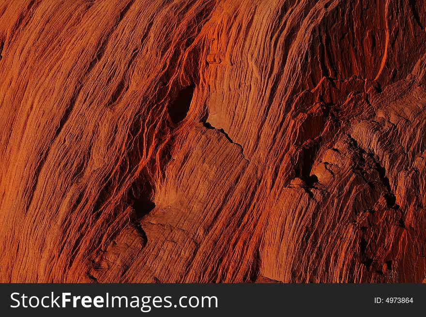 A close up texture image of rock formation. A close up texture image of rock formation