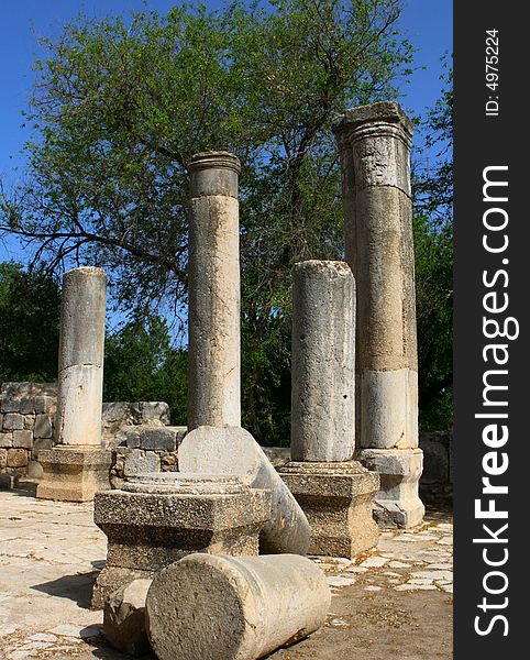 Ancient Baram synagogue in Israel