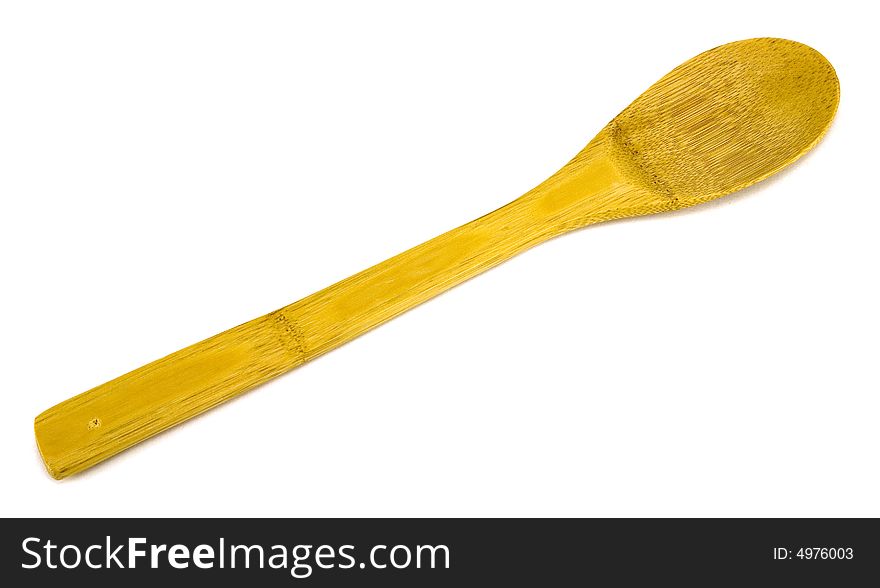 Wooden Spoon Isolated on White