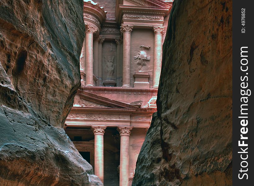 Petra Treasury in Jordan