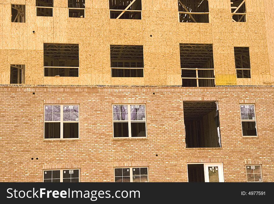 Plywood Over Brick