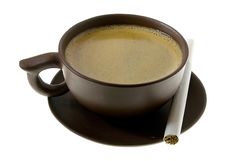 Coffee And Cigarette2 Royalty Free Stock Photo