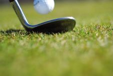 Golf Club And Ball Royalty Free Stock Images