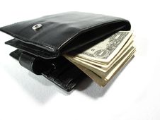 Black Leather Purse 4 Stock Photography Black Leather Purse 4 Stock Photography