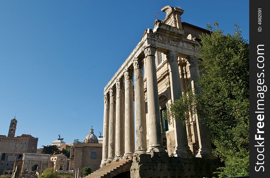 A building in the Roman Forum