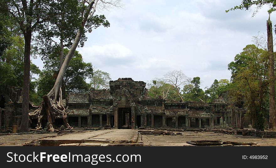 The angkor wat complex cambodia