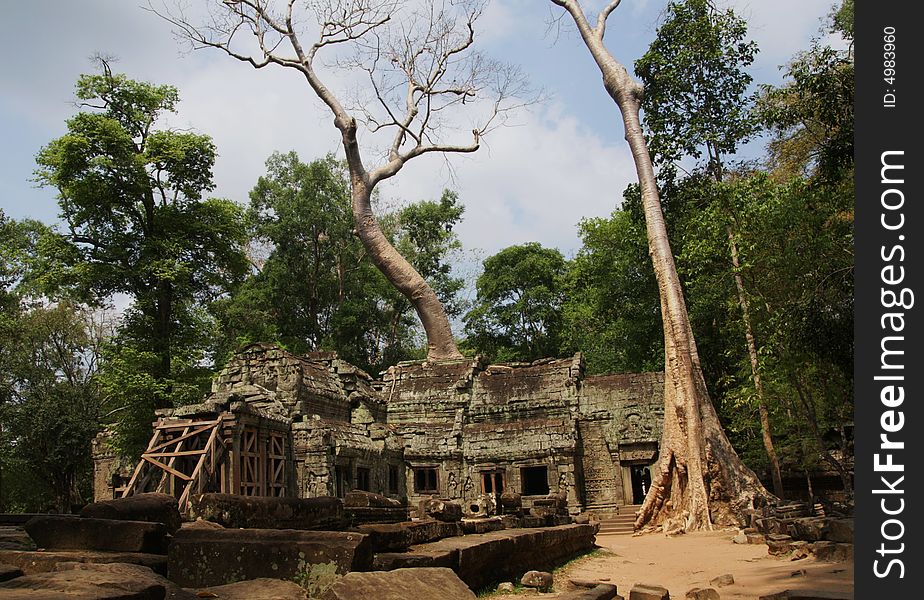 The angkor wat complex cambodia