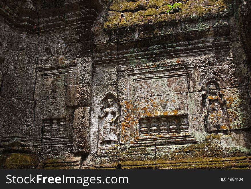 The  Angkor wat complex in cambodia