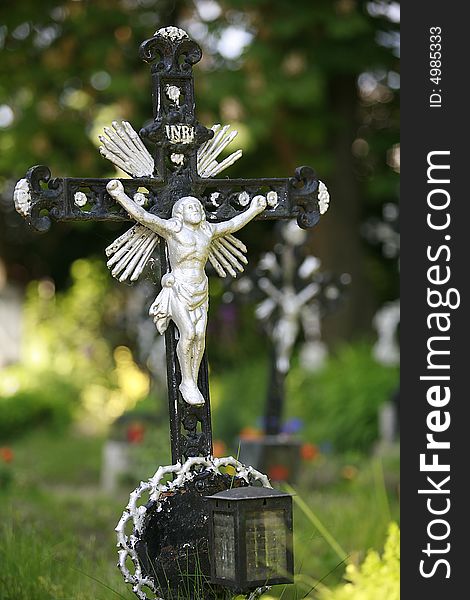 Cemetery of the unknown deceased Vienna, photographed in spring