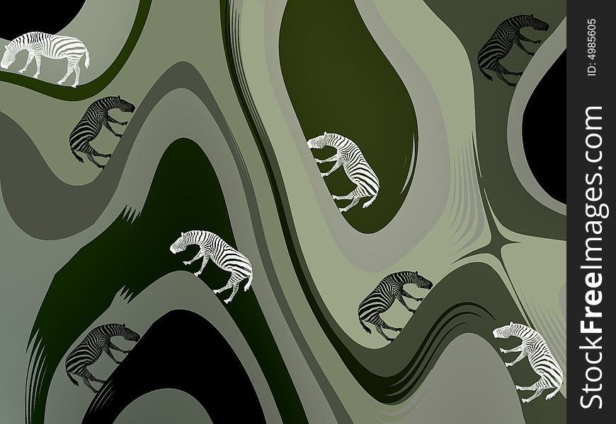 Tabby abstract background with zebras. Tabby abstract background with zebras