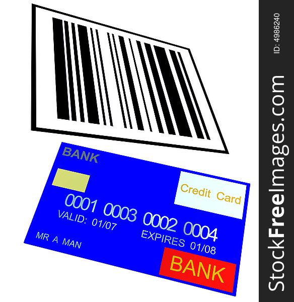 Credit Card And Barcode 6