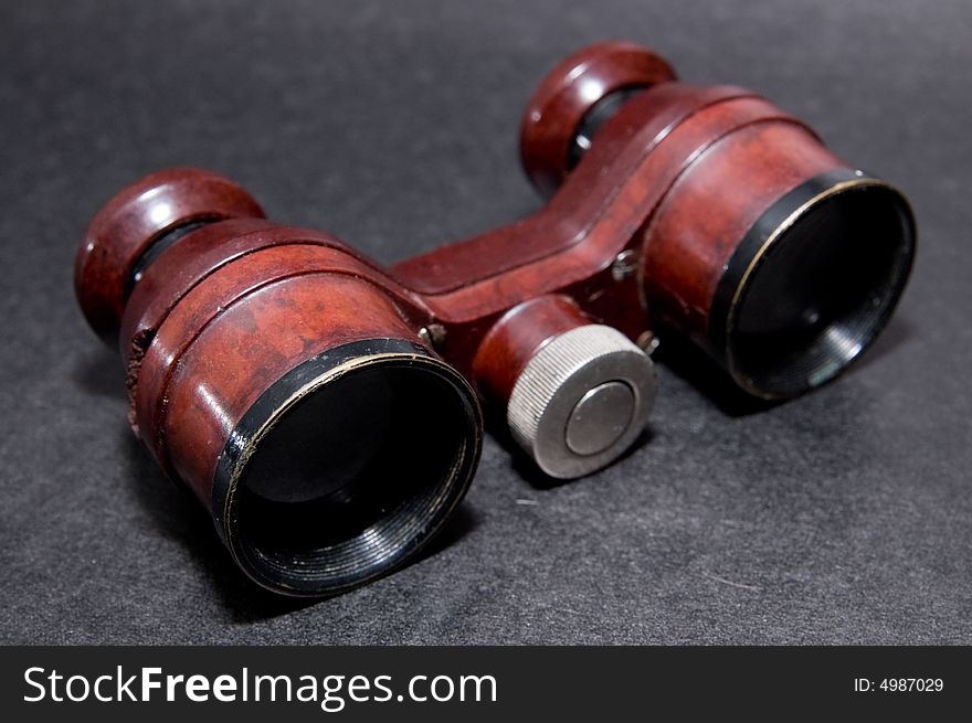 Theatre binoculars isolated on white background. Theatre binoculars isolated on white background