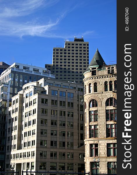 Stock image of Boston skyline