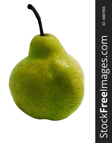 Green pear full of freshness and aroma