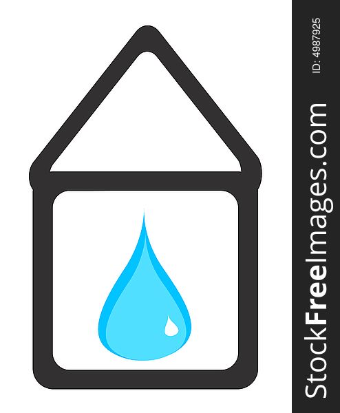 Potential badge - a trade mark - a designation of water resources in houses and in the modern world as a whole. Potential badge - a trade mark - a designation of water resources in houses and in the modern world as a whole