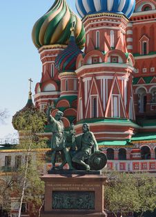 Statue Of Kuzma Minin And Dmitry Pozharsky Stock Photo Statue Of Kuzma Minin And Dmitry Pozharsky Stock Photo